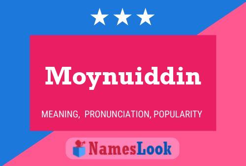 Affiche de nom Moynuiddin