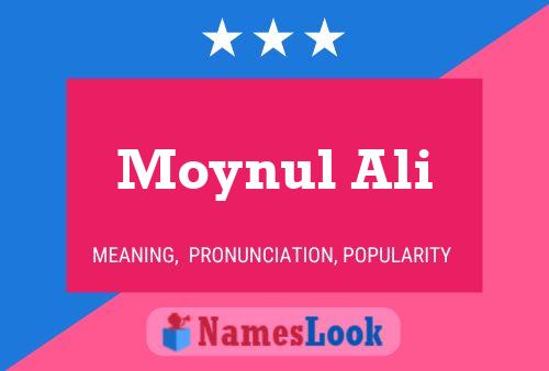 Affiche de nom Moynul Ali