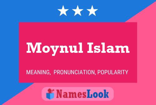 Affiche de nom Moynul Islam