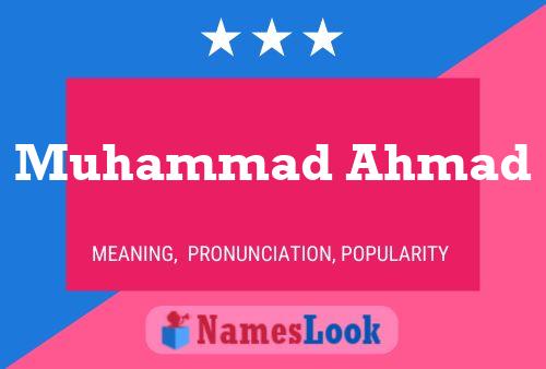 Affiche de nom Muhammad Ahmad