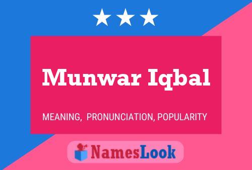 Affiche de nom Munwar Iqbal