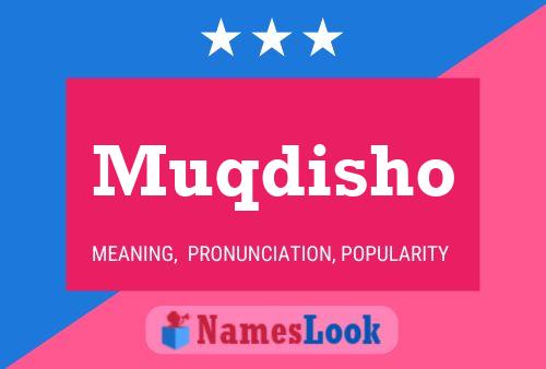 Affiche de nom Muqdisho