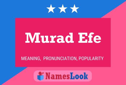 Affiche de nom Murad Efe