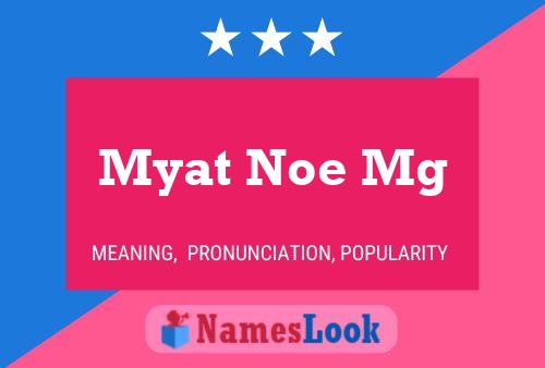 Affiche de nom Myat Noe Mg