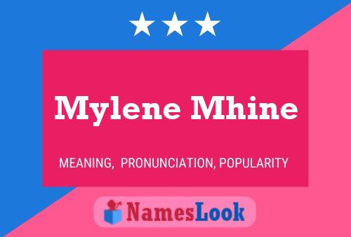 Affiche de nom Mylene Mhine