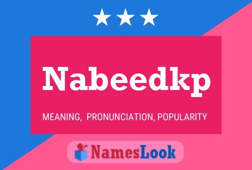 Affiche de nom Nabeedkp