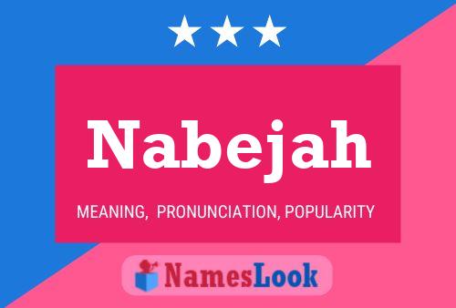 Affiche de nom Nabejah