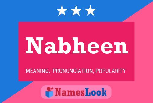 Affiche de nom Nabheen