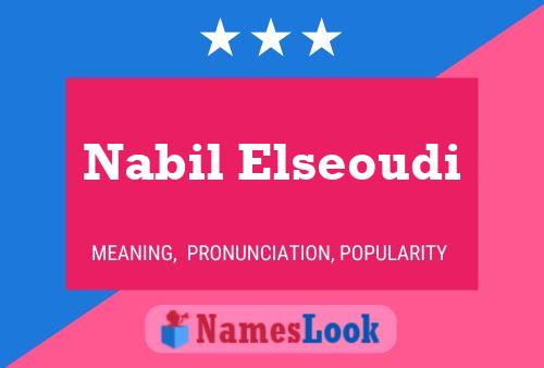 Affiche de nom Nabil Elseoudi