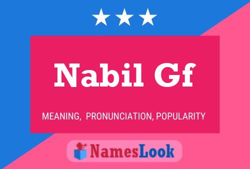 Affiche de nom Nabil Gf