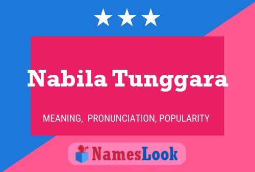 Affiche de nom Nabila Tunggara