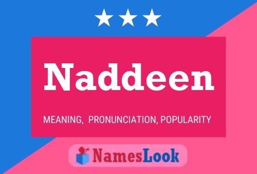 Affiche de nom Naddeen