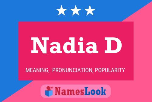 Affiche de nom Nadia D