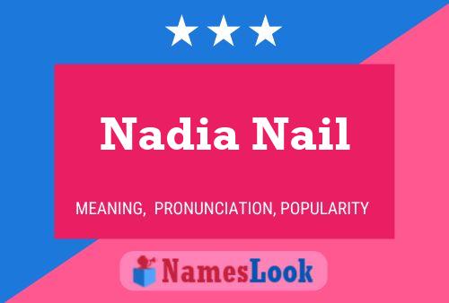 Affiche de nom Nadia Nail