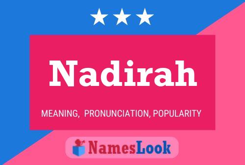 Affiche de nom Nadirah