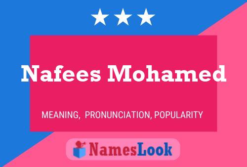 Affiche de nom Nafees Mohamed