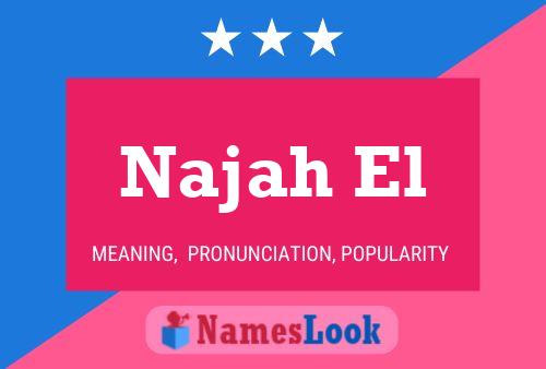 Affiche de nom Najah El