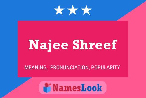 Affiche de nom Najee Shreef