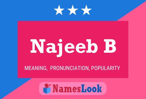 Affiche de nom Najeeb B