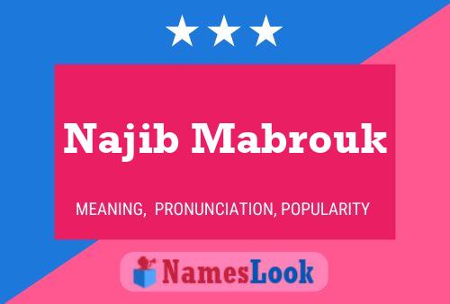 Affiche de nom Najib Mabrouk