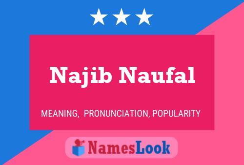 Affiche de nom Najib Naufal