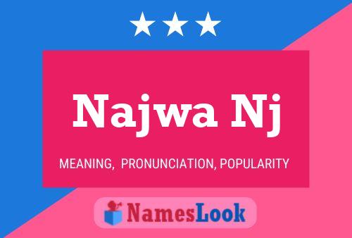 Affiche de nom Najwa Nj