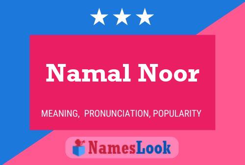 Affiche de nom Namal Noor