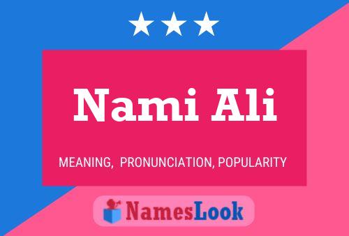 Affiche de nom Nami Ali