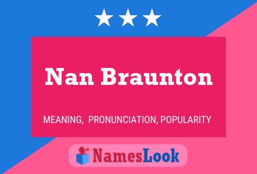 Affiche de nom Nan Braunton