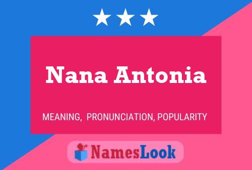 Affiche de nom Nana Antonia