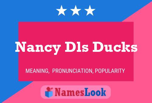 Affiche de nom Nancy Dls Ducks