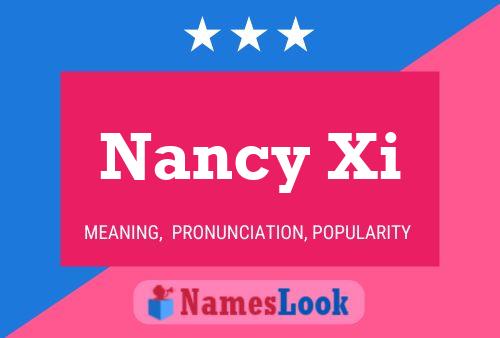 Affiche de nom Nancy Xi