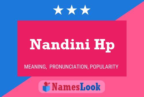 Affiche de nom Nandini Hp