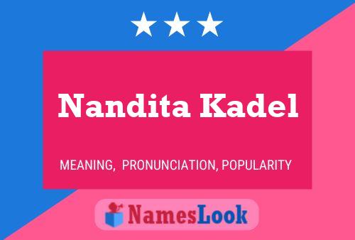 Affiche de nom Nandita Kadel