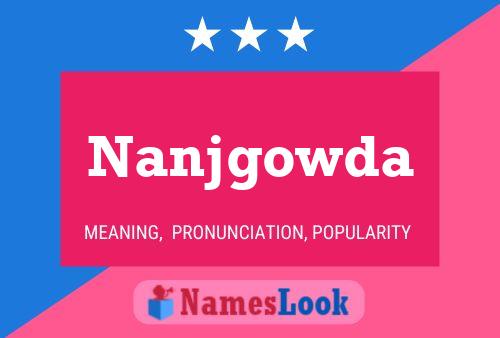 Affiche de nom Nanjgowda