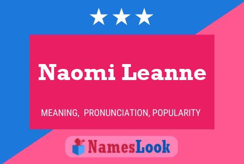 Affiche de nom Naomi Leanne