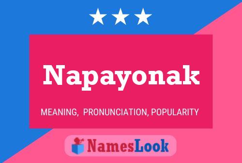 Affiche de nom Napayonak