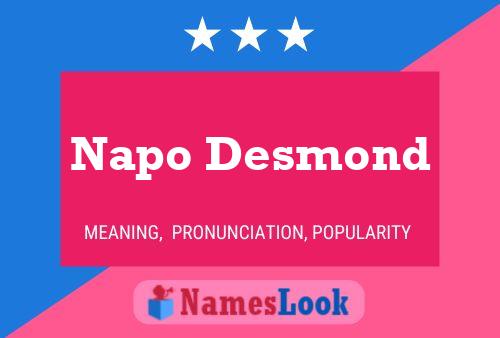 Affiche de nom Napo Desmond