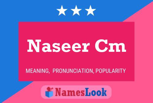 Affiche de nom Naseer Cm