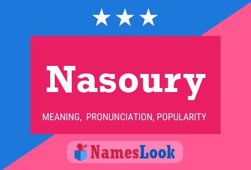 Affiche de nom Nasoury