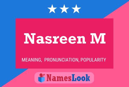 Affiche de nom Nasreen M