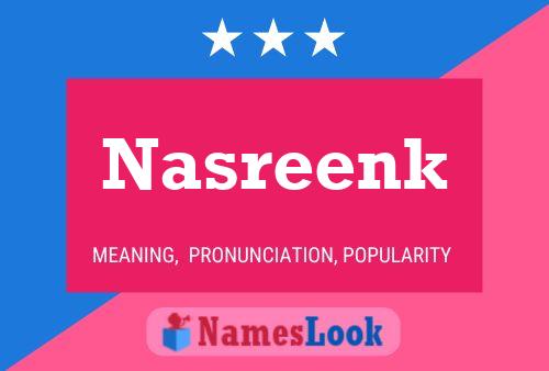 Affiche de nom Nasreenk