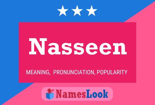 Affiche de nom Nasseen