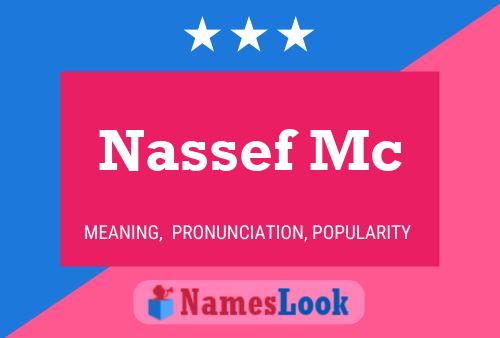 Affiche de nom Nassef Mc