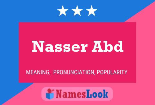 Affiche de nom Nasser Abd