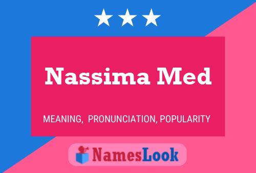 Affiche de nom Nassima Med