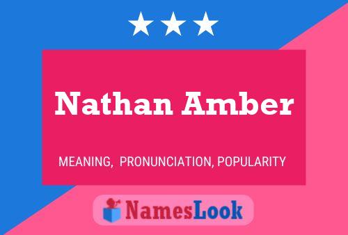 Affiche de nom Nathan Amber