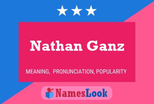 Affiche de nom Nathan Ganz