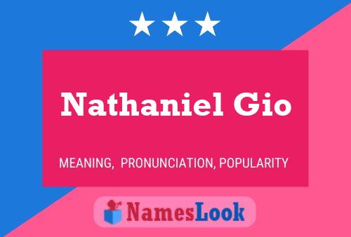 Affiche de nom Nathaniel Gio