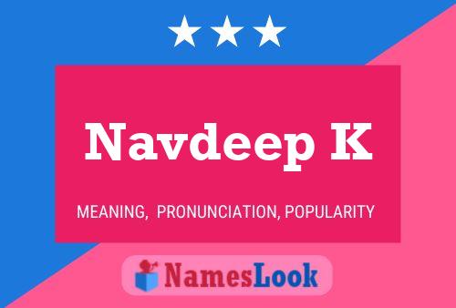 Affiche de nom Navdeep K